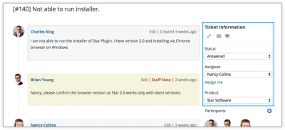 helpdesk edit ticket information
